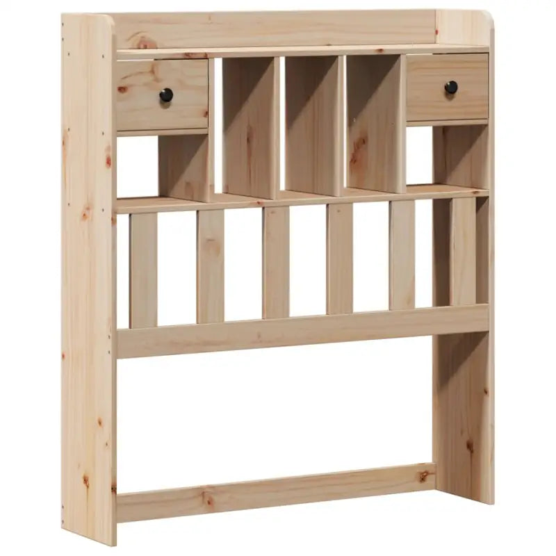 Boekenkastbed in massief grenenhout met optimale totale afmetingen - Bedden & bedframes