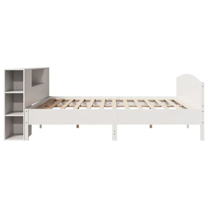 Boekenkastbed in massief grenenhout met optimale totale afmetingen - Bedden & bedframes