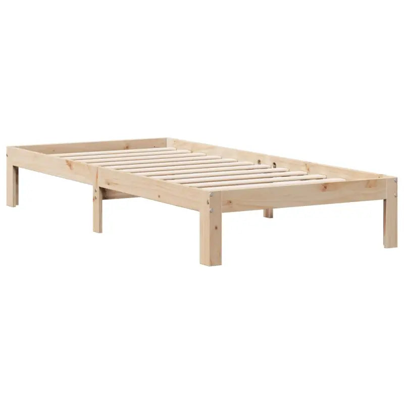 Boekenkastbed in massief grenenhout met optimale totale afmetingen - Bedden & bedframes