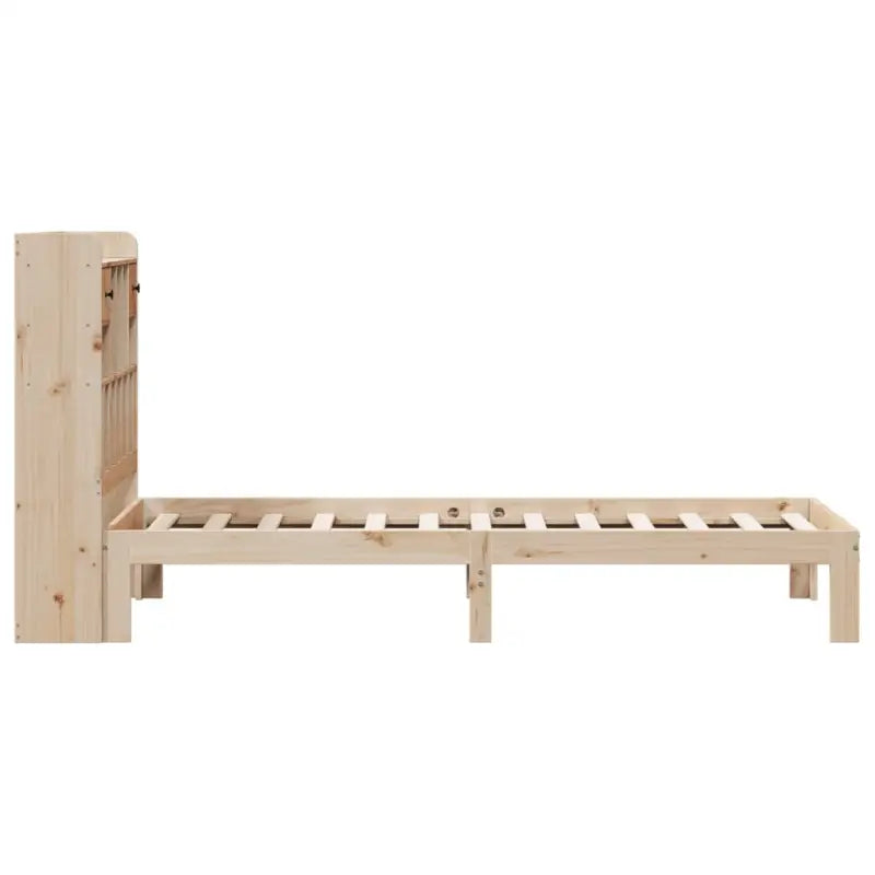 Boekenkastbed in massief grenenhout met optimale totale afmetingen - Bedden & bedframes
