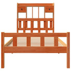 Boekenkastbed in massief grenenhout met perfecte totale afmetingen - Bedden & bedframes