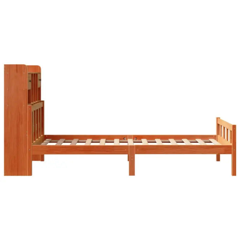 Boekenkastbed in massief grenenhout met perfecte totale afmetingen - Bedden & bedframes