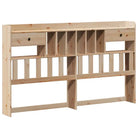 Boekenkastbed in massief grenenhout met perfecte totale afmetingen - Bedden & bedframes
