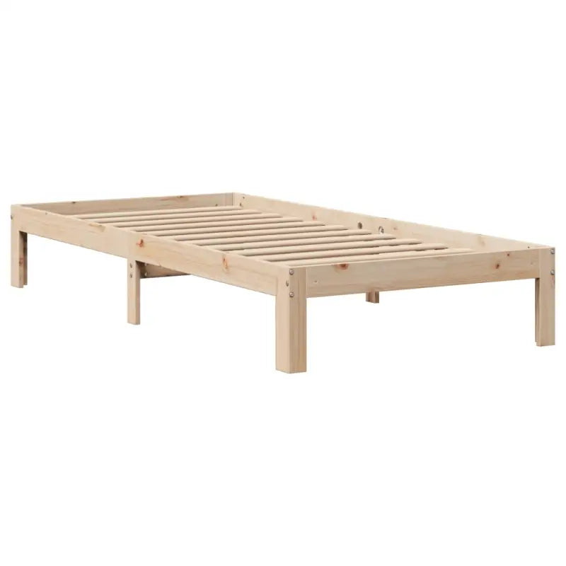 Boekenkastbed in massief grenenhout met praktische totale afmetingen - Bedden & bedframes