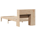 Boekenkastbed in massief grenenhout met praktische totale afmetingen - Bedden & bedframes