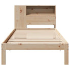 Boekenkastbed in massief grenenhout met praktische totale afmetingen - Bedden & bedframes
