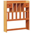 Boekenkastbed in massief grenenhout met ruime totale afmetingen - Bedden & bedframes
