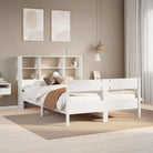 Boekenkastbed met massief grenenhout en ideale totale afmetingen - Wit / 120 x 200 cm - Bedden & bedframes