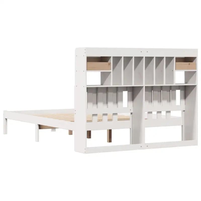 Boekenkastbed met massief grenenhout en optimale totale afmetingen - Bedden & bedframes