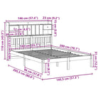 Boekenkastbed met massief grenenhout en optimale totale afmetingen - Bedden & bedframes