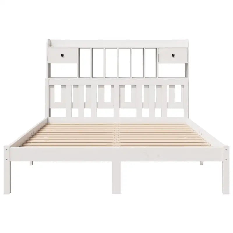 Boekenkastbed met massief grenenhout en optimale totale afmetingen - Bedden & bedframes