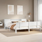 Boekenkastbed van massief grenenhout met aantrekkelijke totale afmetingen - Wit / 180 x 200 cm - Bedden & bedframes