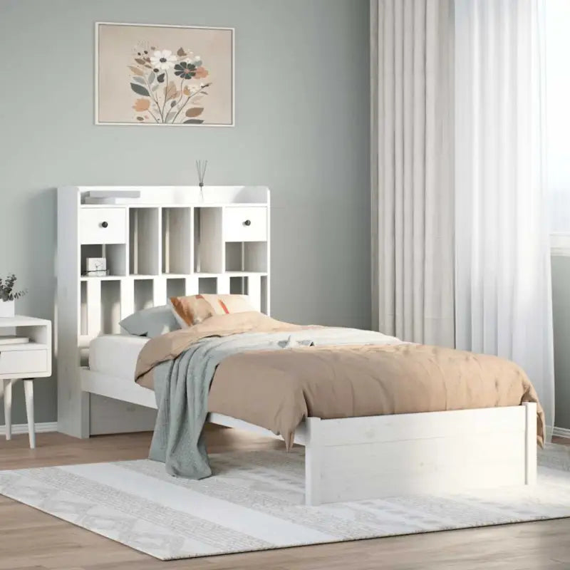 Boekenkastbed van massief grenenhout met comfortabele totale afmetingen - Bedden & bedframes