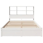 Boekenkastbed van massief Grenenhout met grote totale afmetingen - Bedden & bedframes