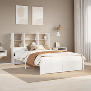 Boekenkastbed van massief Grenenhout met grote totale afmetingen - Bedden & bedframes