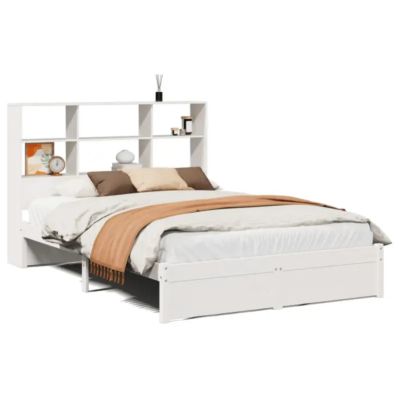Boekenkastbed van massief Grenenhout met grote totale afmetingen - Bedden & bedframes