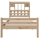 Boekenkastbed van massief grenenhout met ideale totale afmetingen - Bedden & bedframes