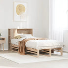 Boekenkastbed van massief grenenhout met ideale totale afmetingen - Bruin / 90 x 190 cm - Bedden & bedframes