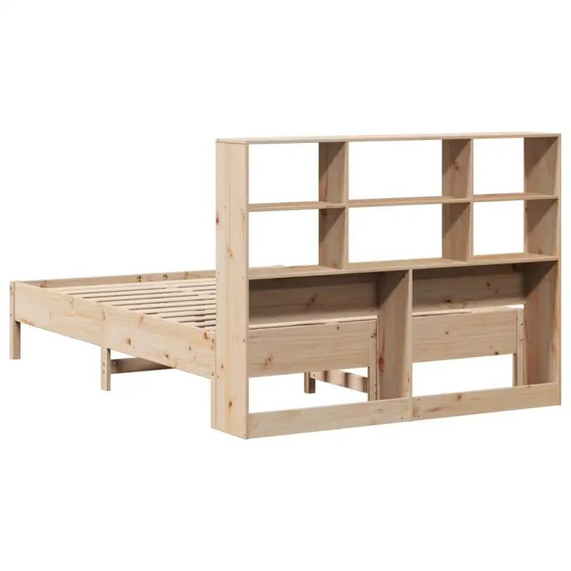 Boekenkastbed van massief grenenhout met ideale totale afmetingen - Bedden & bedframes