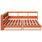 Boekenkastbed van massief grenenhout met ideale totale afmetingen - Bedden & bedframes