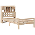 Boekenkastbed van massief grenenhout met ideale totale afmetingen - Bedden & bedframes