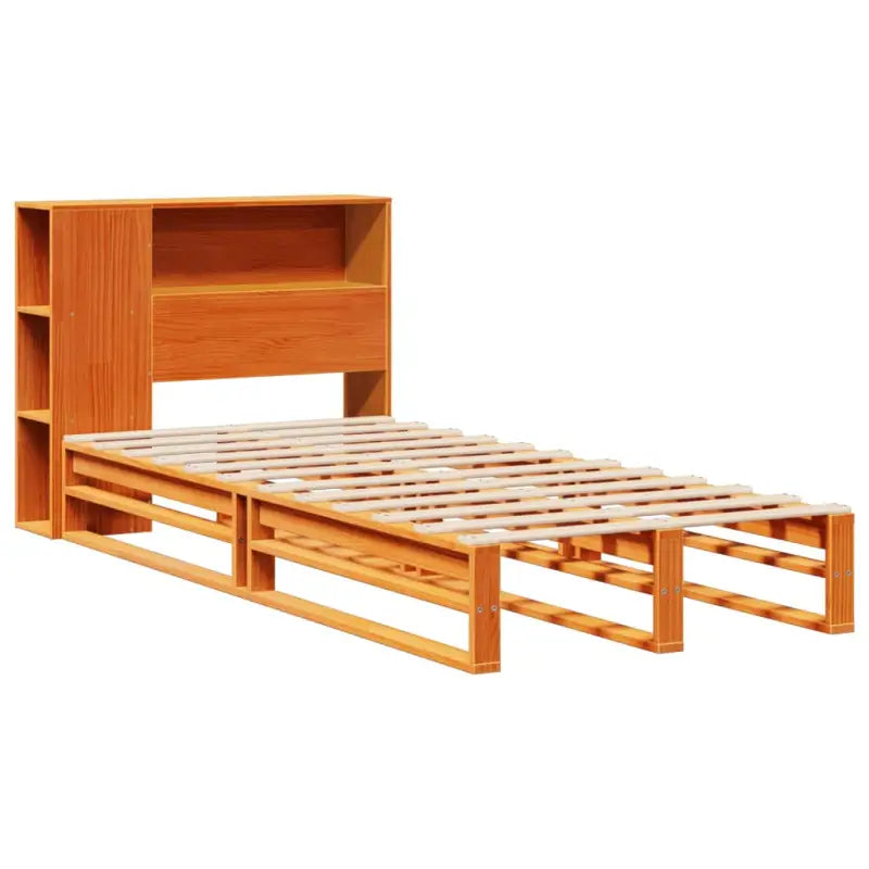 Boekenkastbed van massief grenenhout met ideale totale afmetingen - Bedden & bedframes