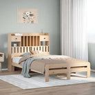 Boekenkastbed van massief grenenhout met ideale totale afmetingen - Naturel / 120 x 200 cm - Bedden & bedframes