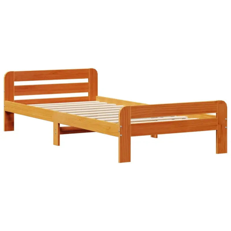 Boekenkastbed van massief grenenhout met ideale totale afmetingen - Bedden & bedframes