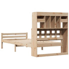 Boekenkastbed van massief grenenhout met ideale totale afmetingen - Bedden & bedframes