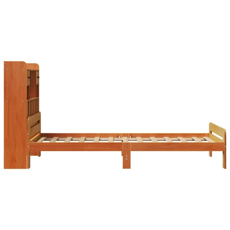 Boekenkastbed van massief grenenhout met ideale totale afmetingen - Bedden & bedframes