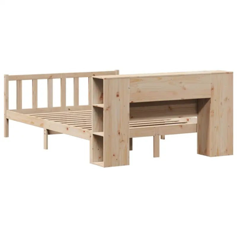 Boekenkastbed van massief grenenhout met ideale totale afmetingen - Bedden & bedframes