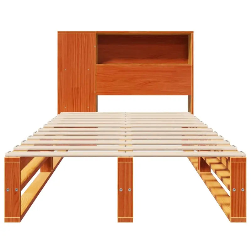 Boekenkastbed van massief grenenhout met ideale totale afmetingen - Bedden & bedframes