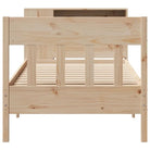 Boekenkastbed van massief grenenhout met ideale totale afmetingen - Bedden & bedframes