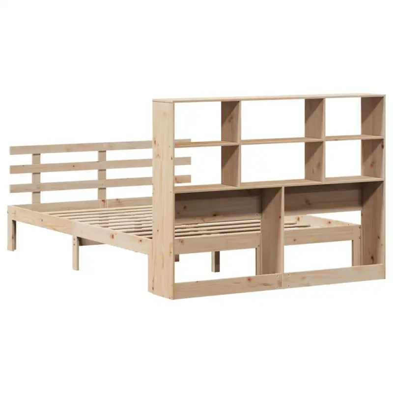Boekenkastbed van massief grenenhout met ideale totale afmetingen - Bedden & bedframes