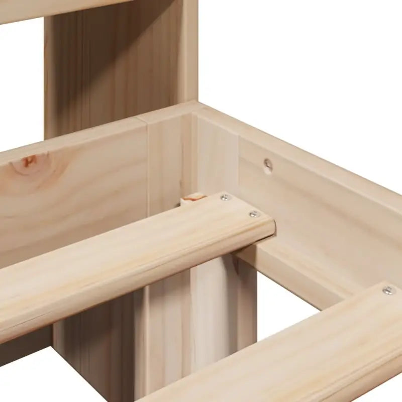 Boekenkastbed van massief grenenhout met ideale totale afmetingen - Bedden & bedframes