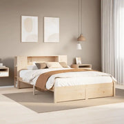 Boekenkastbed van massief grenenhout met ideale totale afmetingen - Bedden & bedframes