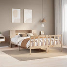 Boekenkastbed van massief grenenhout met ideale totale afmetingen - Naturel / 140 x 190 cm - Bedden & bedframes