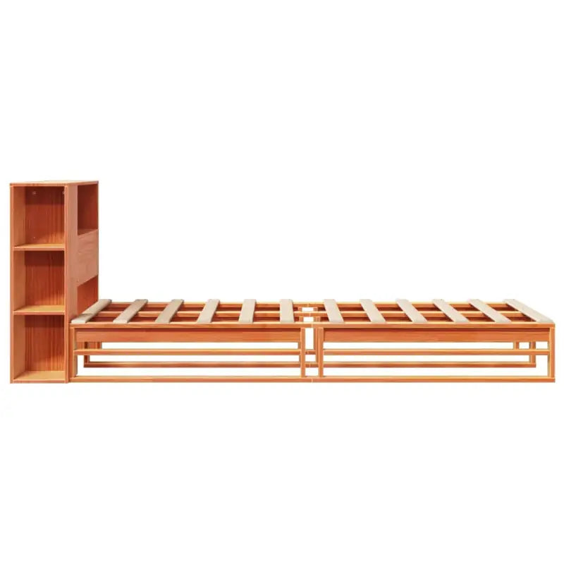 Boekenkastbed van massief grenenhout met ideale totale afmetingen - Bedden & bedframes