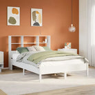 Boekenkastbed van massief grenenhout met ideale totale afmetingen - Wit / 150 x 200 cm - Bedden & bedframes
