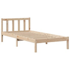 Boekenkastbed van massief grenenhout met optimale totale afmetingen - Bedden & bedframes