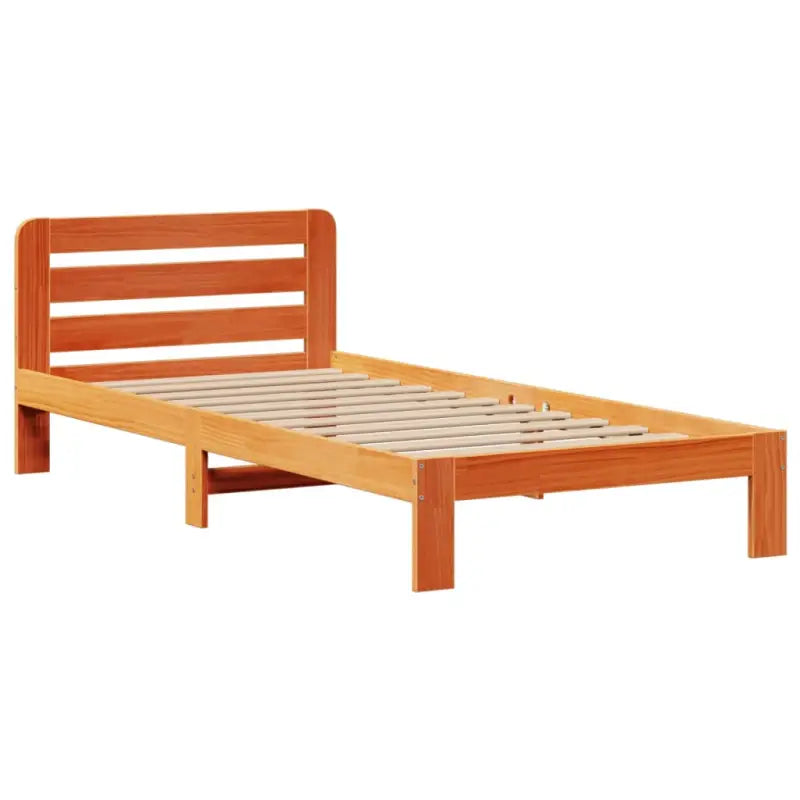 Boekenkastbed van massief grenenhout met optimale totale afmetingen - Bedden & bedframes