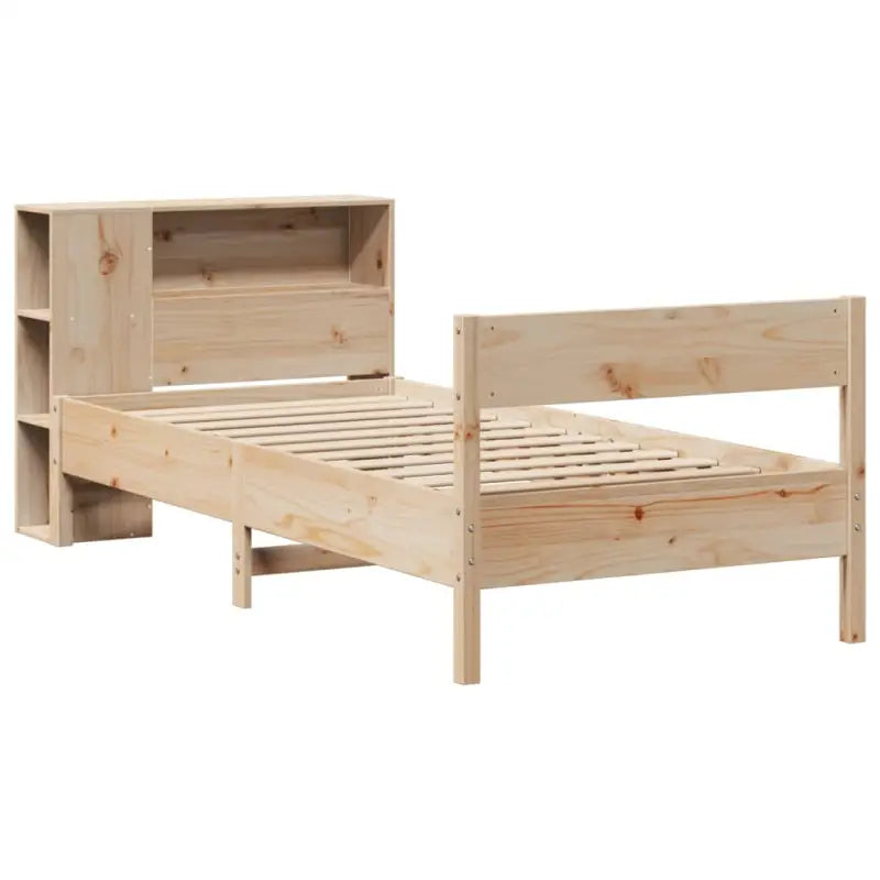 Boekenkastbed van massief grenenhout met optimale totale afmetingen - Bedden & bedframes