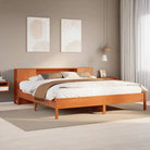 Boekenkastbed van massief grenenhout met optimale totale afmetingen - Wasbruin / 200 x 200cm - Bedden & bedframes