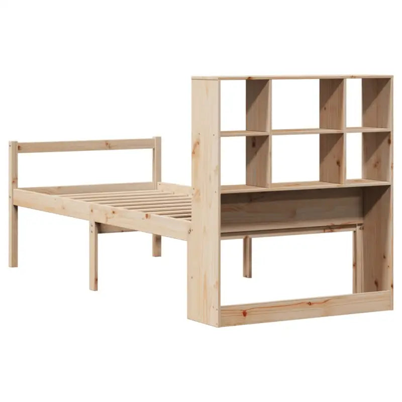 Boekenkastbed van massief grenenhout met optimale totale afmetingen - Bedden & bedframes