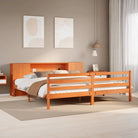 Boekenkastbed van massief grenenhout met optimale totale afmetingen - Bedden & bedframes