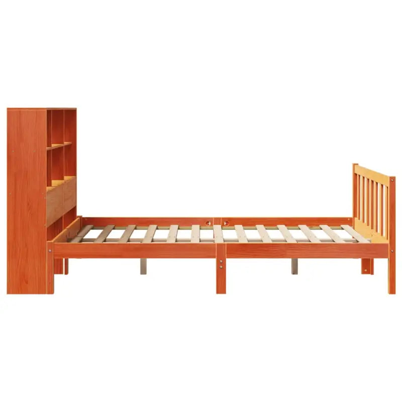 Boekenkastbed van massief grenenhout met optimale totale afmetingen - Bedden & bedframes