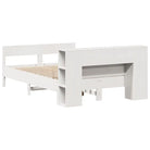 Boekenkastbed van massief grenenhout met optimale totale afmetingen - Bedden & bedframes