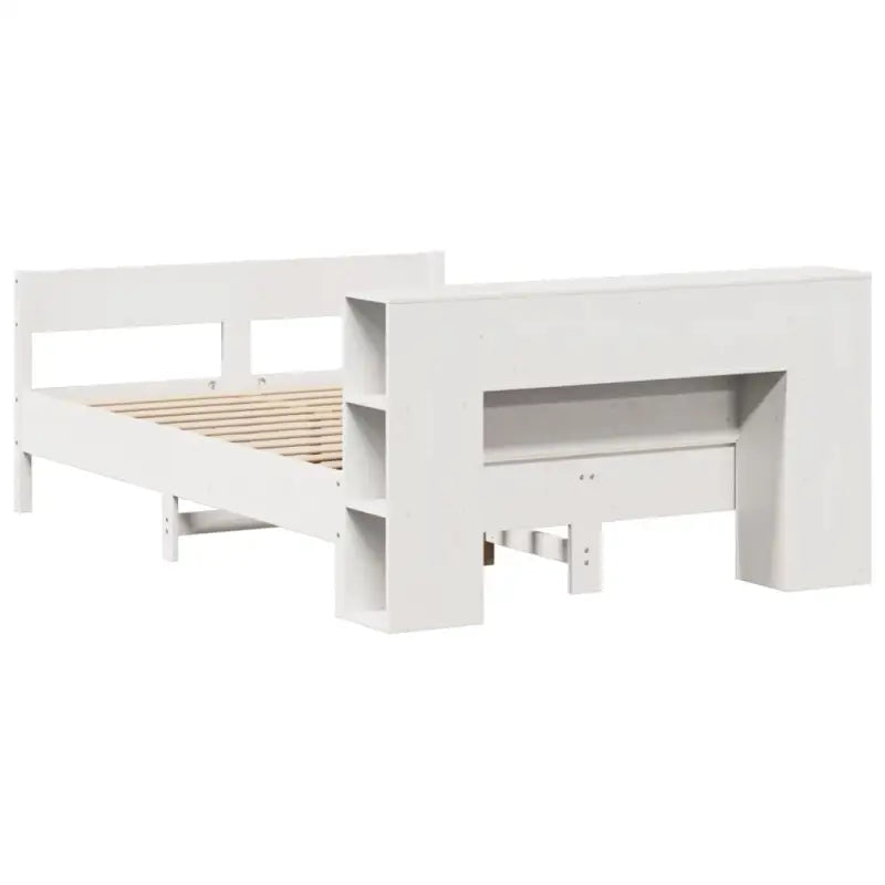Boekenkastbed van massief grenenhout met optimale totale afmetingen - Bedden & bedframes