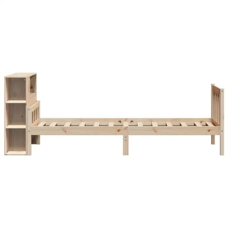 Boekenkastbed van massief grenenhout met optimale totale afmetingen - Bedden & bedframes