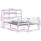 Boekenkastbed van massief grenenhout met optimale totale afmetingen - Bedden & bedframes